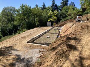 Réalisation de jardins d'assainissement