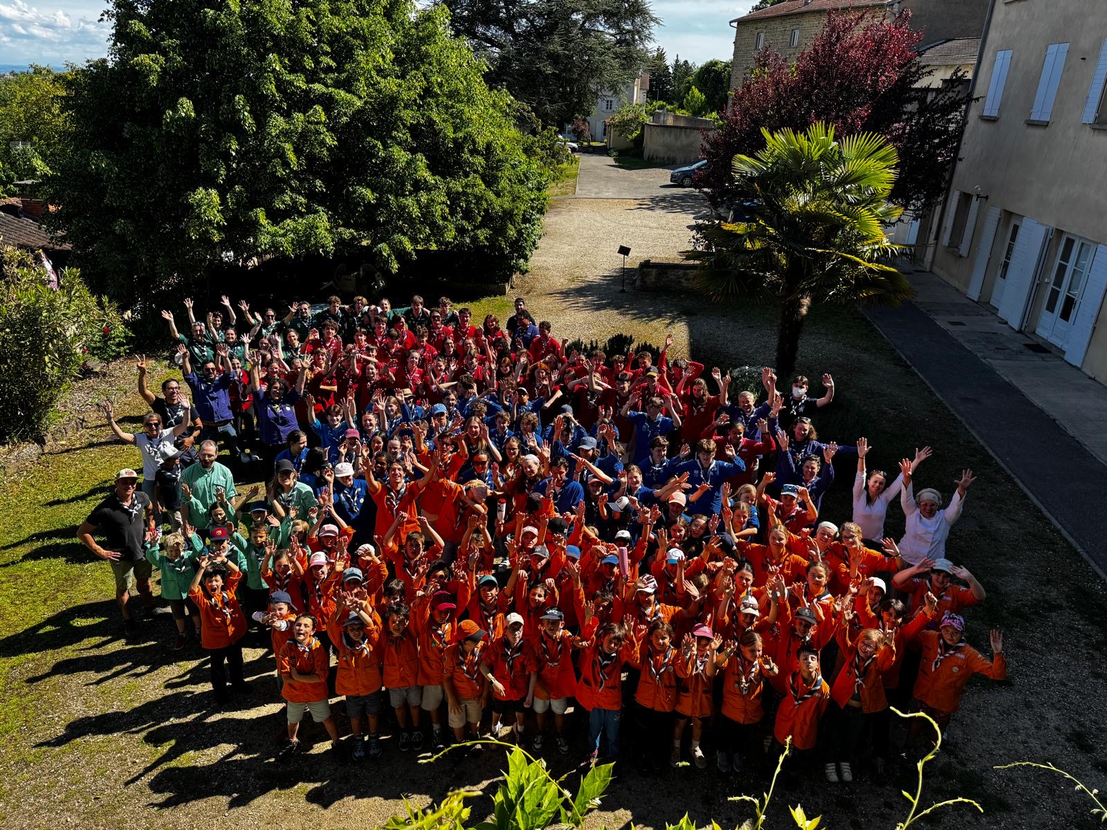 Scouts de la Guillotière (scouts et guides de France et SUF)  à la Maison Saint-André