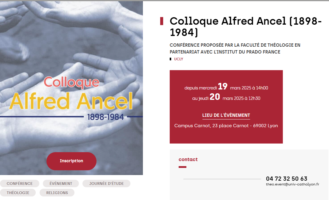 Colloque Alfred Ancel (1898-1984)